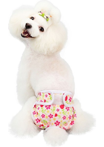 Köpek Regl Külotu – Yıkanabilir - Sızdırmaz - Çiçek Desenli - Hijyenik ve Rahat