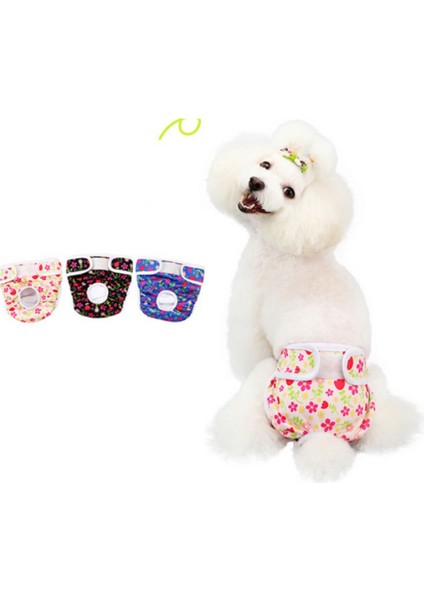 Köpek Regl Külotu – Yıkanabilir - Sızdırmaz - Çiçek Desenli - Hijyenik ve Rahat fiyatları