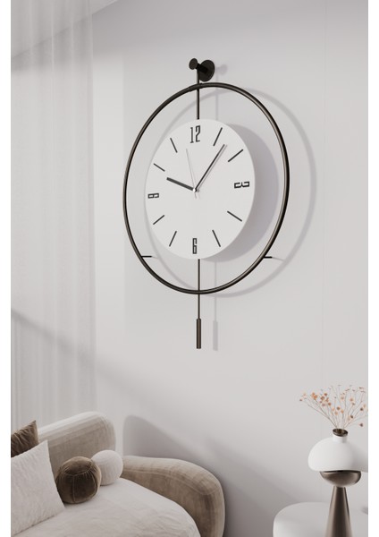 (Büyük Boy - 50*75 cm)Blackfred (Pilli LED ) (Ortaboy) Iskandinav (Quartz Mekanizmali) - Metal Duvar Saati fiyatları