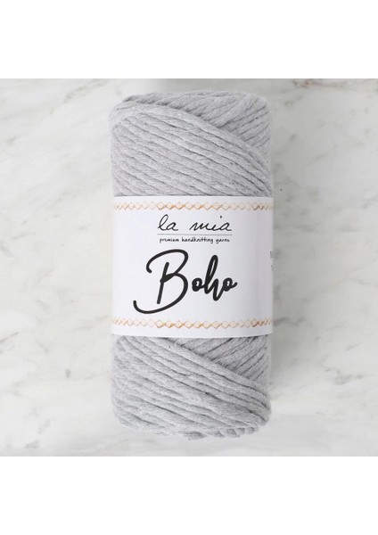 La Mia Boho Açık Gri Büküm Makrome Ipi - L044 - 34210