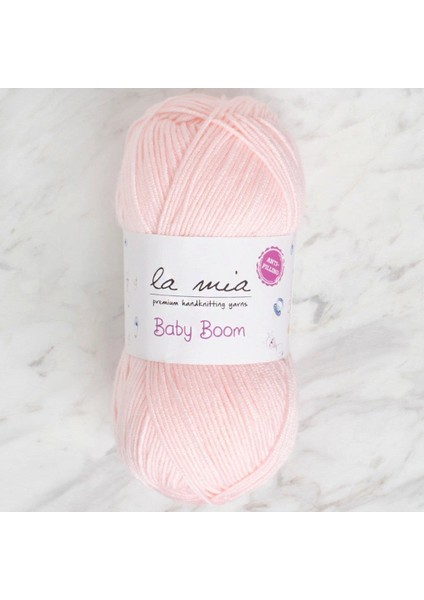 La Mia Baby Boom Açık Pembe El Örgü İpi - 699 - 34120