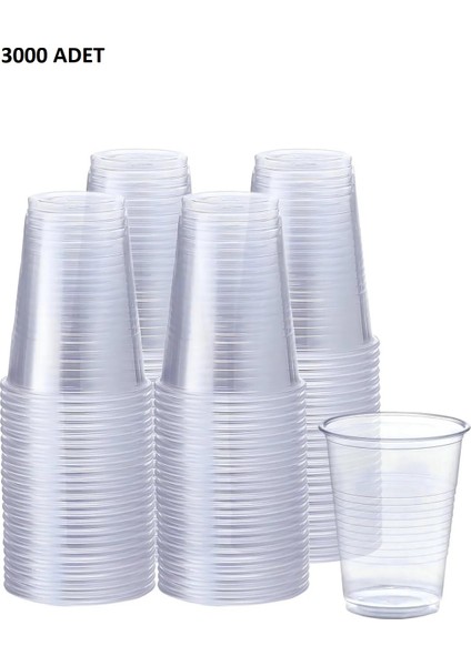 Plastik Pet Bardak Otomat Bardağı 180 cc ''3000'' Adet 1 Koli