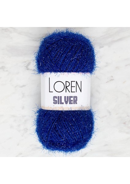 Loren Silver Saks Mavisi El Örgü Ipi - RS0004 - 34092