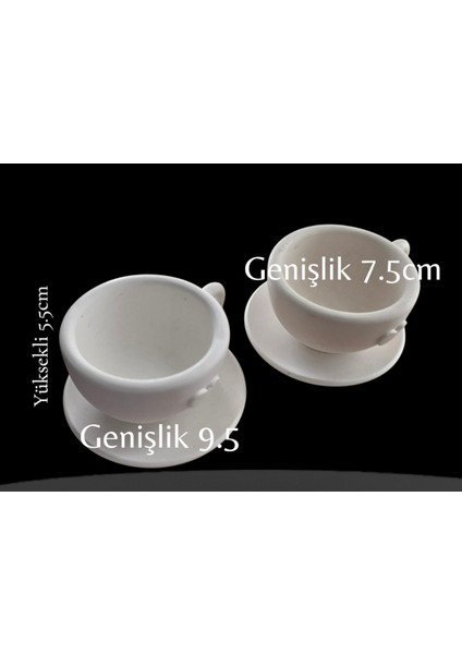 Taş Tozu 2 Li Bardak Mumluk