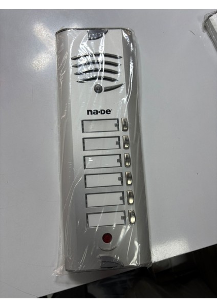 6'lı Zil Butonu HP06-339MM 8+N 6'lı Tek Sıra Zil Paneli