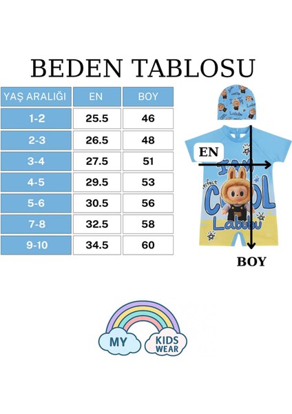 Erkek Çocuk Dalgıç Kumaş Gizli Fermuarlı Boneli Mayo Takımı 3-10 Yaş 11944 fiyatları