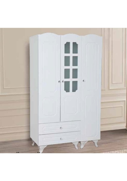 KDL 3 Kapılı 2 Çekmeceli Aynalı Eylül Dolap