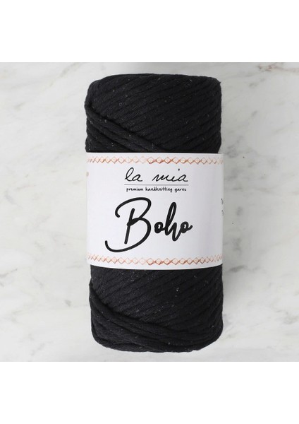La Mia Boho Siyah Büküm Makrome Ipi - L006 - 33997