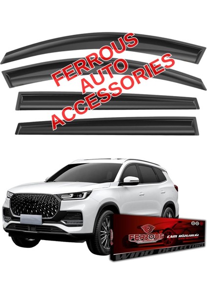 Chery Tiggo 8 Pro Ferrous Cam Rüzgarlığı 4lü Set 2023 ve Üstü
