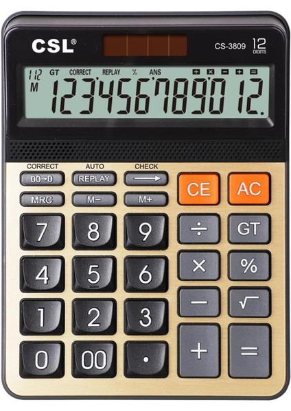 CS-3809 12 Hane Masa Tipi Hesap Makinesi