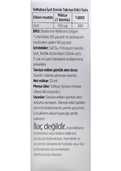 Selenyum Takviye Edici Gıda 90 Tablet + İyot Damla 25 ml fırsatları