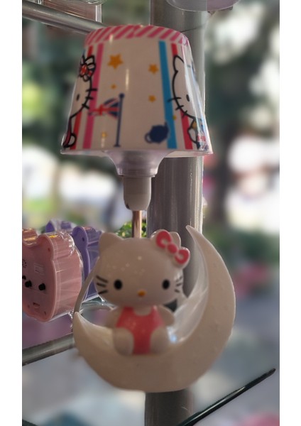 Hello Kitty Figürlü Abajur Model Masa/gece Lambası (30CM) AD56166