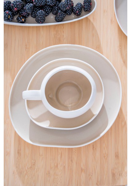 Planet 6 Kişilik 33 Parça Porselen Kahvaltı Takımı