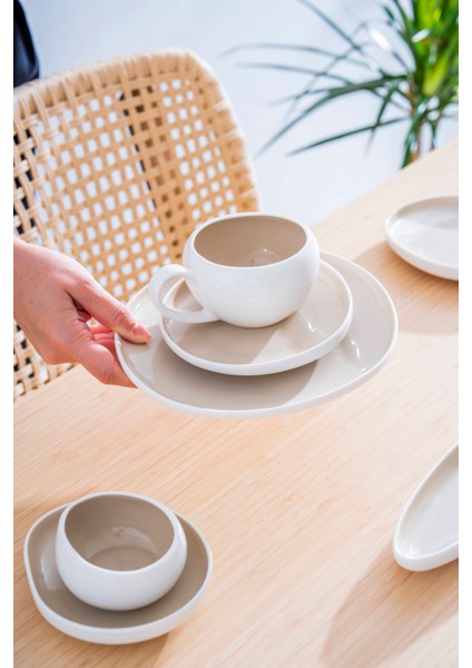 Planet 6 Kişilik 33 Parça Porselen Kahvaltı Takımı