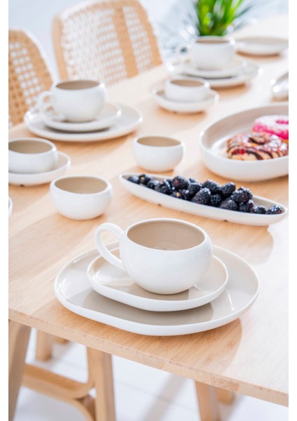 Planet 6 Kişilik 33 Parça Porselen Kahvaltı Takımı