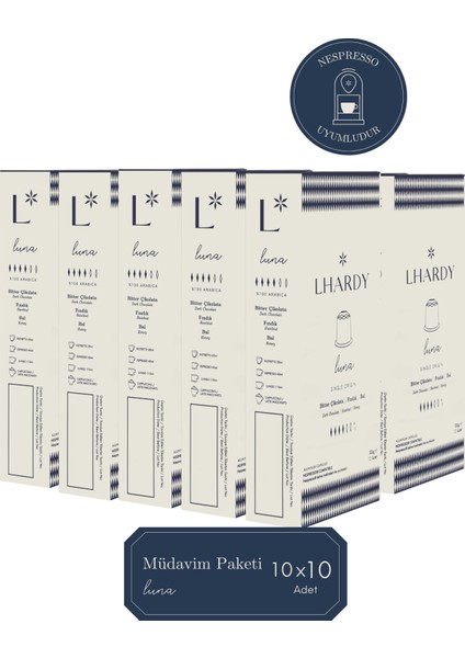 Luna Kapsül Kahve Müdavim Paket (10 x 10 Adet Kapsül Içerir) fiyatları