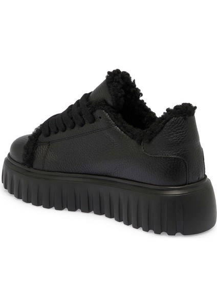 Siyah Hakiki Deri Kadın Sneaker - K24S1AY67596-A41 fiyatları