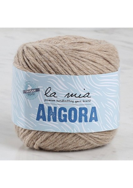 La Mia Angora 50GR Açık Kahve El Örgü İpi - L098 - 33806
