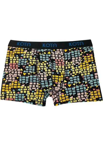 Kota 1015 Erkek Baskılı Likralı Boxer