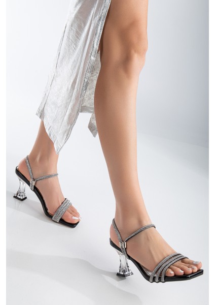 Kadın Taş Detaylı Şeffaf Topuklu Abiye Ayakkabı fırsatları