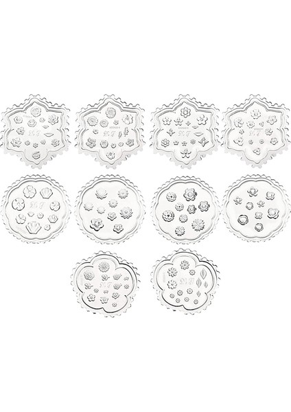 10 Adet Çiçek Polimer Kil Kalıpları Mini Reçine Polimer Kil Kesiciler (Yurt Dışından)
