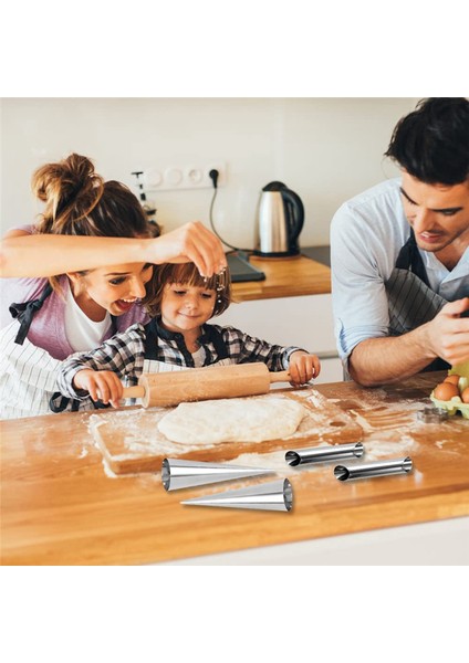 20 Adet Krem Boynuz Kalıpları Paslanmaz Çelik Koni Boru Şeklinde Kalıp (Yurt Dışından) fırsatları