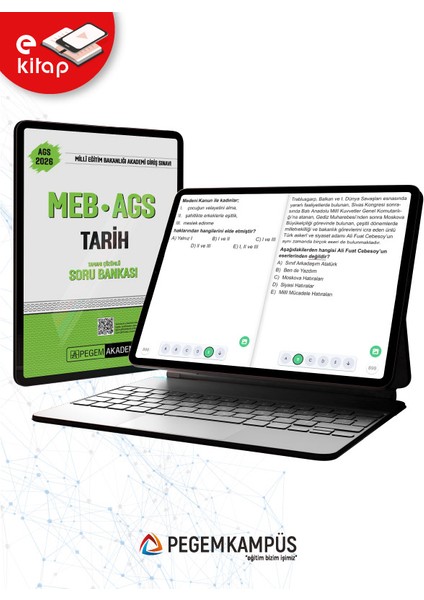 2026 Meb-Ags Tarih Tamamı Çözümlü E-Soru Bankası modelleri