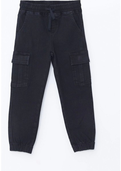 Lcw Kids Siyah Beli Lastikli Erkek Çocuk Kargo Jean Pantolon modelleri