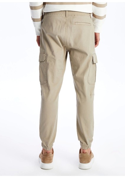 Xsıde Bej Slim Fit Gabardin Erkek Kargo Pantolon fırsatları