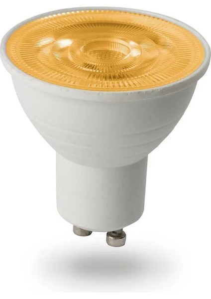 5 Adet GU10 Duy Amber Renk Çanak Ampul 7W 540 Lm