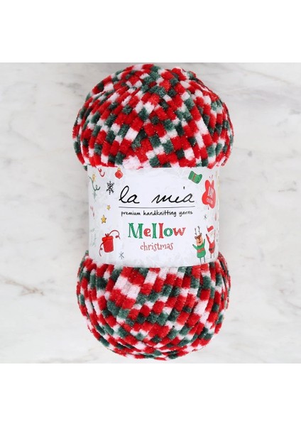 La Mia Mellow Christmas Gümüş Simli El Örgü Ipi -