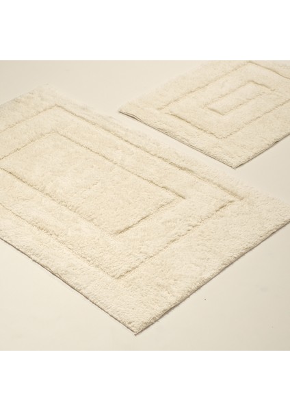 2'li Banyo Paspas Takımı Ekru Hann Frames