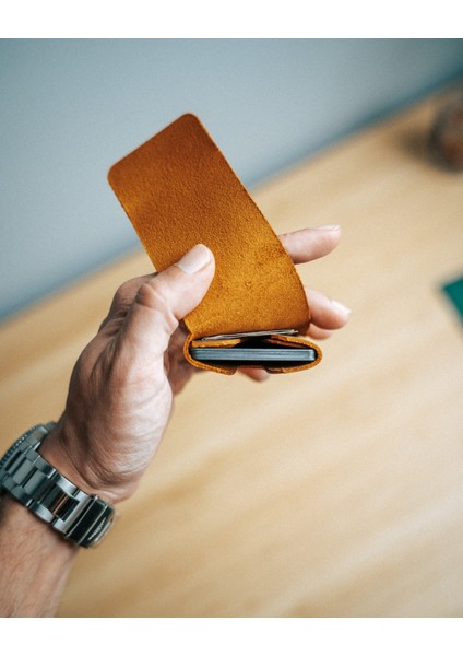 Hakiki Deri El Yapımı Dünyanın En Minimalist Cüzdanı fiyatları