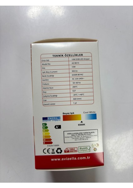10W 900LM 6500K Beyaz Işık 200-400 Volt Arası Dayanıklı Bozulmayan Trafolu Ampul modelleri
