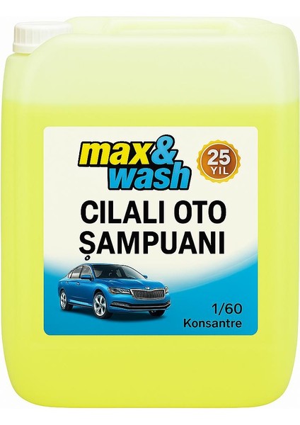 MAX WASH20KG Cilalı Oto Şampuan 1/60KONSANTRE