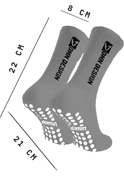 2' Li Gri Kaydırmaz Silikonlu Taban Nefes Alan Premium Futbol Fitness Koşu Sporcu Çorap fiyatları