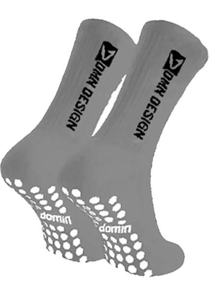 2' Li Gri Kaydırmaz Silikonlu Taban Nefes Alan Premium Futbol Fitness Koşu Sporcu Çorap modelleri