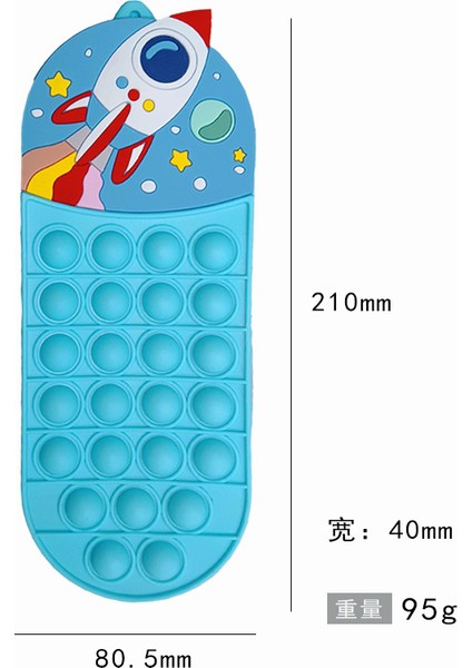 Karikatür Tek Boynuzlu At Çocuk Sıkma Kalem Kutusu (Yurt Dışından)