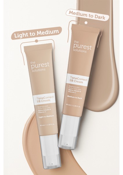 Lekeli Ciltler Için Cilt Tonu Eşitlemeye Yardımcı Bb Krem, Spf 50+,40 ml – Açık/Orta Ton