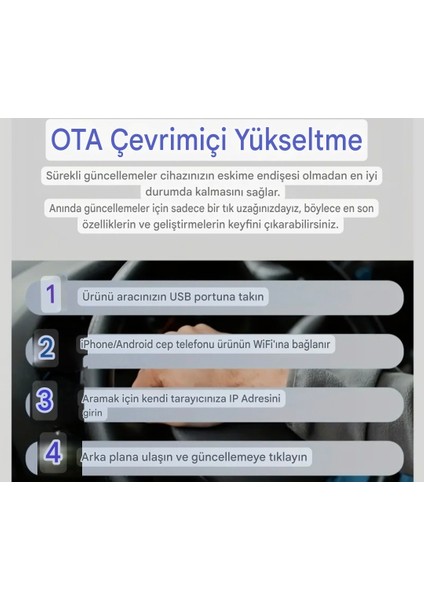 Xuda Carplay Android+Apple İphone ios Uyumlu Bluetooth+Wifi Otomatik Tak ve Çalıştır Orijinal Carplay Minik Yeni Nesil Son Teknoloji