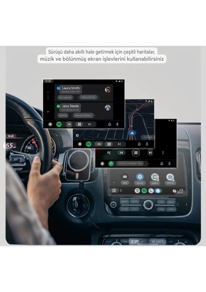 Xuda Carplay Android+Apple İphone ios Uyumlu Bluetooth+Wifi Otomatik Tak ve Çalıştır Orijinal Carplay Minik Yeni Nesil Son Teknoloji