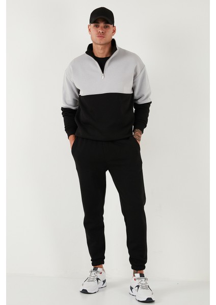 Pamuklu Regular Fit Normal Bel Lastikli Paça Cepli Eşofman Altı Erkek Eşofman Altı 59080153W4