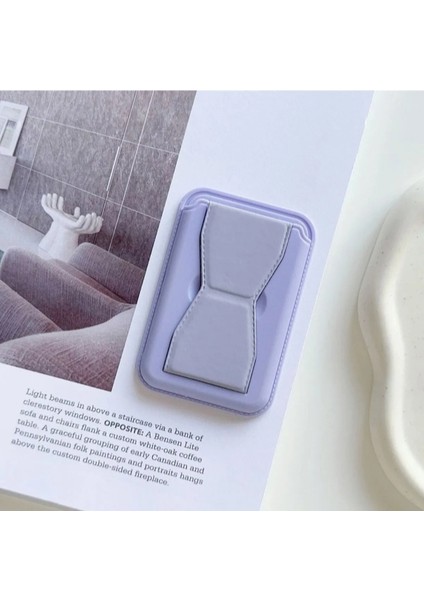 iphone 12 1314 15 16 Plus Pro Max Manyetik Standlı Tutucu Deri Magsafe Cüzdan Kartlıkkılıf