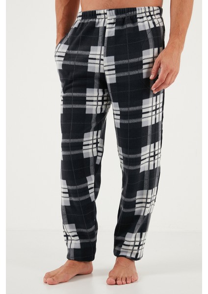 Regular Fit Bisiklet Yaka Kışlık Yumuşak Dokulu Polar Pijama Takımı Erkek Pijama Takımı 6096100 indirimleri