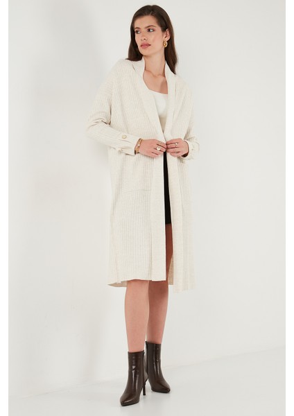 % 100 Akrilik Triko Örme Uzun Hırka Bayan Hırka 4615212