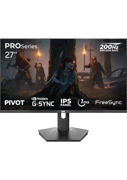 Proseries P270FHD200 1ms Fhd 200Hz 27 Inç Freesync G-Sync IPS Pivot Oyuncu Monitörü
