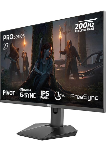Proseries P270FHD200 1ms Fhd 200Hz 27 Inç Freesync G-Sync IPS Pivot Oyuncu Monitörü fiyatları