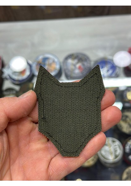 Kurt Motifli Kumaş Patch ( Peç) Arkası Cırtlı fiyatları