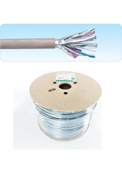 H6A-00432-DP CAT6A U/ftp Data Kablosu 10G 500MHZ 500 mt Makara