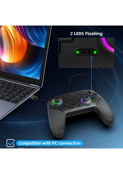 S-80 Rgb Kablosuz Joystick Wireless Oyun Kolu Pc/switch/oled Için Oyun Kolu Nintendo Swich Uyumlu Pc Laptop fiyatları